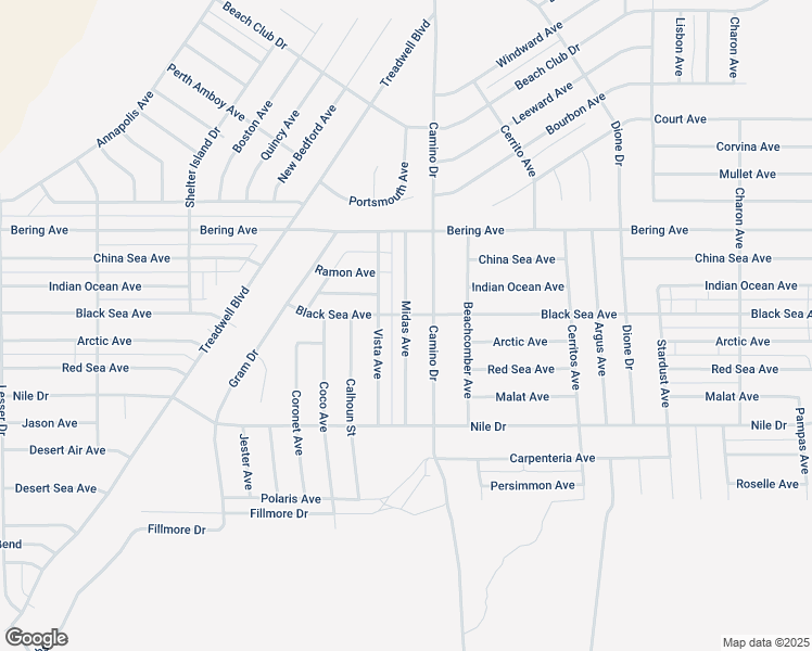 map of restaurants, bars, coffee shops, grocery stores, and more near Midas Avenue in Salton City