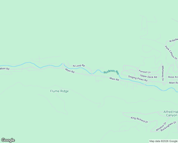 map of restaurants, bars, coffee shops, grocery stores, and more near 103 North Loop Road in Ruidoso