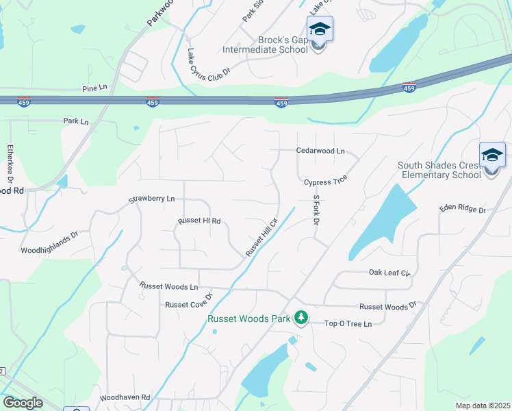 map of restaurants, bars, coffee shops, grocery stores, and more near 1516 Cypress Cove Circle in Hoover