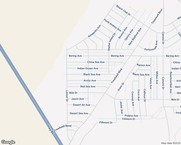 map of restaurants, bars, coffee shops, grocery stores, and more near 1542 Black Sea Avenue in Thermal