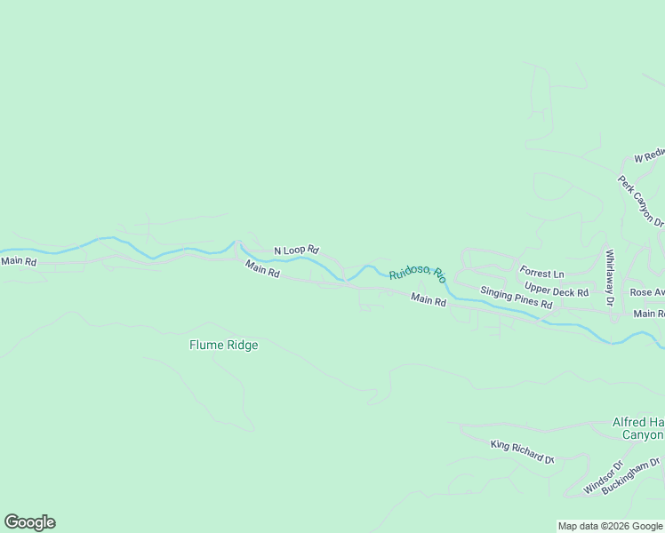 map of restaurants, bars, coffee shops, grocery stores, and more near 103 North Loop Road in Ruidoso