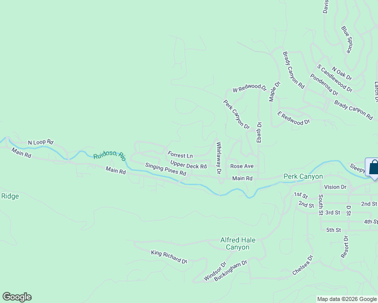 map of restaurants, bars, coffee shops, grocery stores, and more near Chipmonk Avenue in Ruidoso