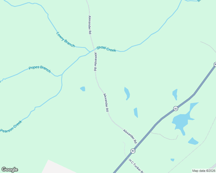 map of restaurants, bars, coffee shops, grocery stores, and more near 1478 Alexander Road in Monticello