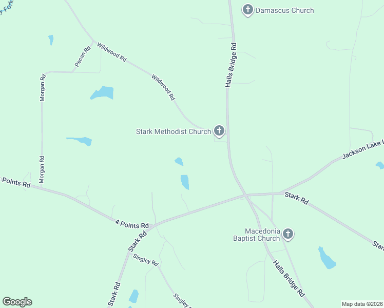 map of restaurants, bars, coffee shops, grocery stores, and more near 1069 Halls Bridge Road in Jackson