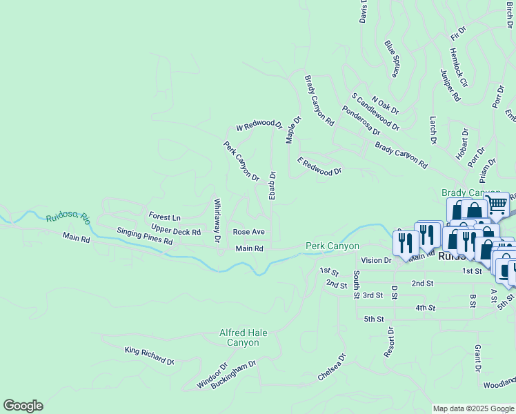 map of restaurants, bars, coffee shops, grocery stores, and more near 112-144 Mac St in Ruidoso