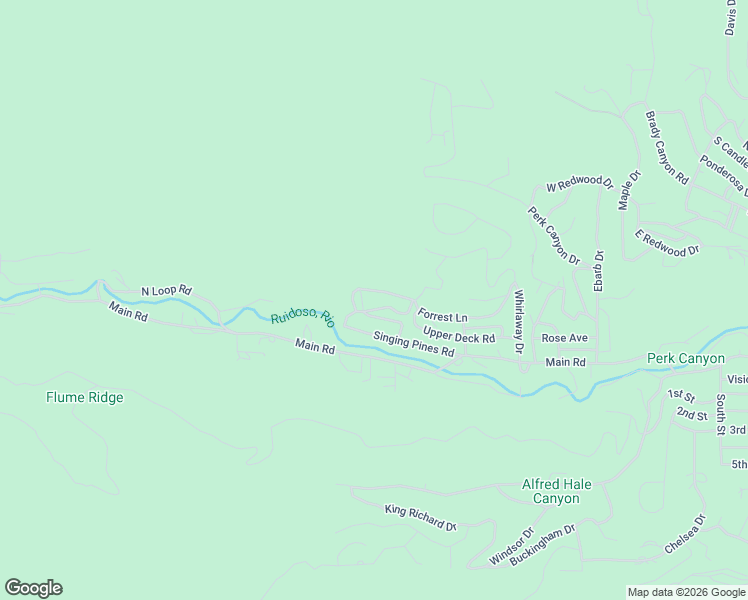 map of restaurants, bars, coffee shops, grocery stores, and more near 300-312 Kenza Trail in Ruidoso