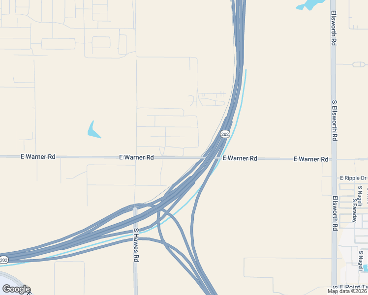 map of restaurants, bars, coffee shops, grocery stores, and more near South 203rd Way in Mesa