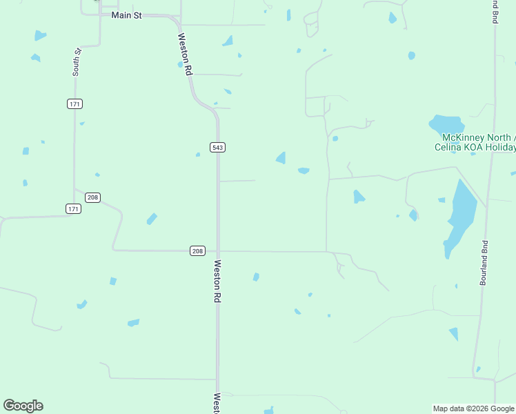 map of restaurants, bars, coffee shops, grocery stores, and more near 787 Weston Road in Celina