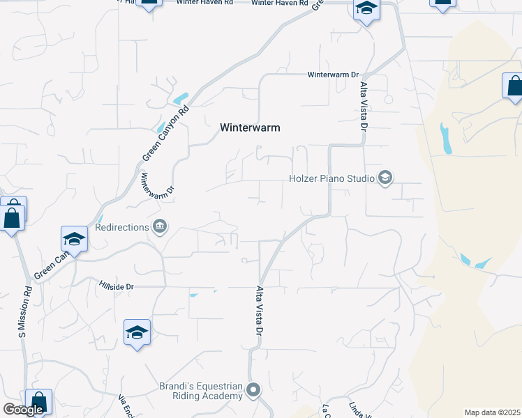 map of restaurants, bars, coffee shops, grocery stores, and more near 3096 Coral Tree Lane in Fallbrook
