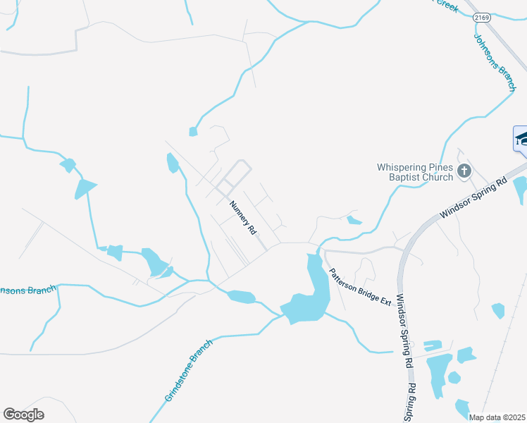 map of restaurants, bars, coffee shops, grocery stores, and more near 2581 Patterson Bridge Road in Hephzibah
