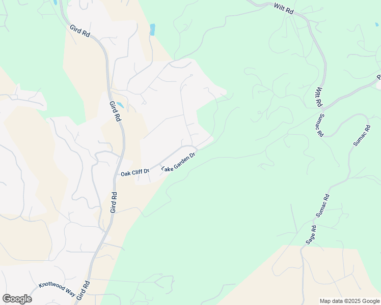 map of restaurants, bars, coffee shops, grocery stores, and more near 3652 Lake Garden Drive in Fallbrook