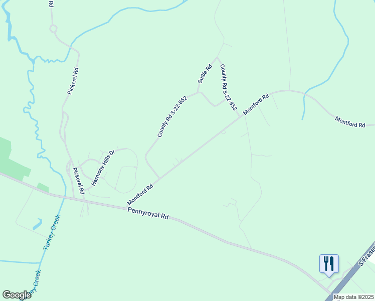 map of restaurants, bars, coffee shops, grocery stores, and more near 1574 Montford Road in Georgetown