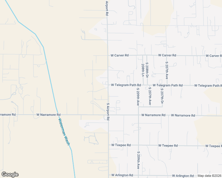 map of restaurants, bars, coffee shops, grocery stores, and more near 11921 South Airport Road in Buckeye