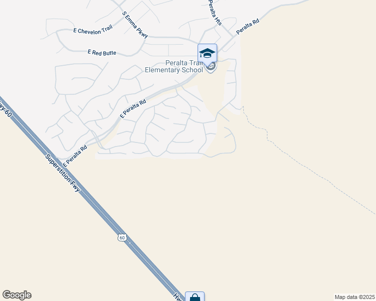map of restaurants, bars, coffee shops, grocery stores, and more near 10829 Surveyor Court in Gold Canyon