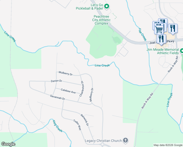 map of restaurants, bars, coffee shops, grocery stores, and more near 315 Mulberry Drive in Senoia