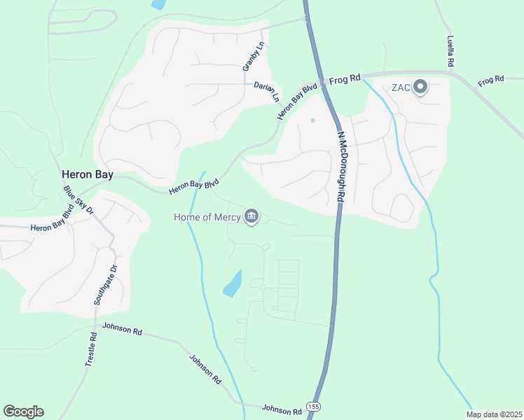 map of restaurants, bars, coffee shops, grocery stores, and more near 2713 Sandalwood Circle in Locust Grove