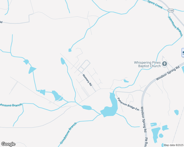 map of restaurants, bars, coffee shops, grocery stores, and more near 2581 Patterson Bridge Road in Hephzibah