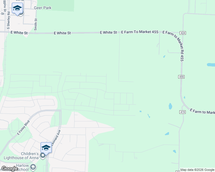 map of restaurants, bars, coffee shops, grocery stores, and more near 1512 Wildwood Trail in Anna