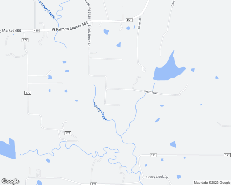 map of restaurants, bars, coffee shops, grocery stores, and more near 6055 Wolf Trail in Celina