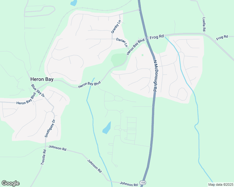 map of restaurants, bars, coffee shops, grocery stores, and more near 2705 Sandalwood Circle in Locust Grove