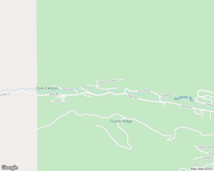 map of restaurants, bars, coffee shops, grocery stores, and more near 100 East Riverside Drive in Ruidoso