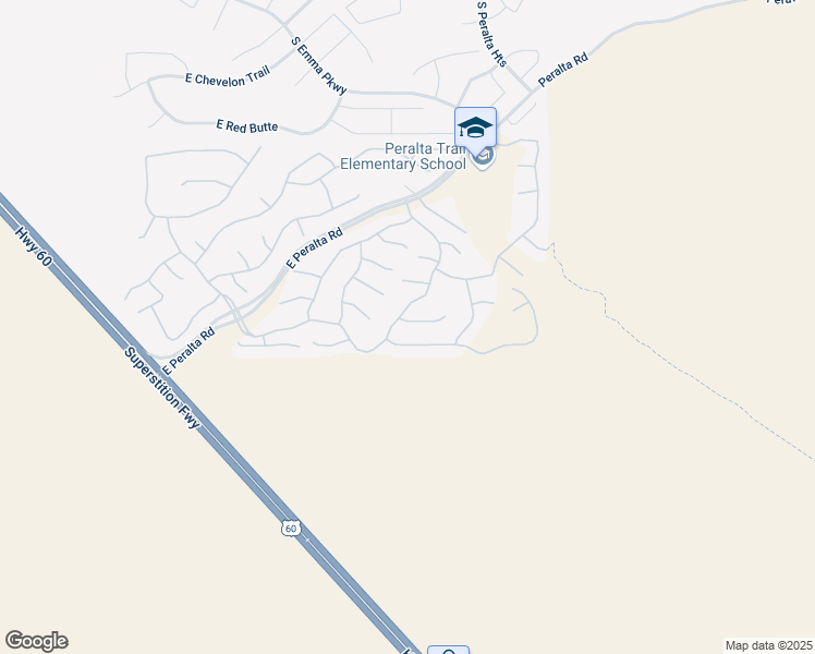 map of restaurants, bars, coffee shops, grocery stores, and more near 10713 Surveyor Court in Gold Canyon