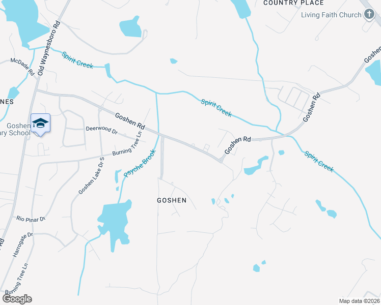 map of restaurants, bars, coffee shops, grocery stores, and more near 1668 Goshen Road in Augusta