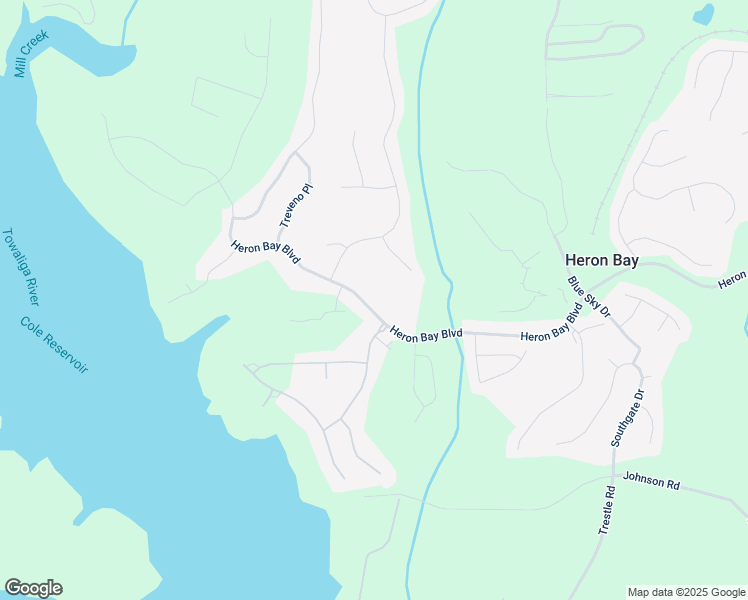 map of restaurants, bars, coffee shops, grocery stores, and more near 5204 Heron Bay Boulevard in Locust Grove