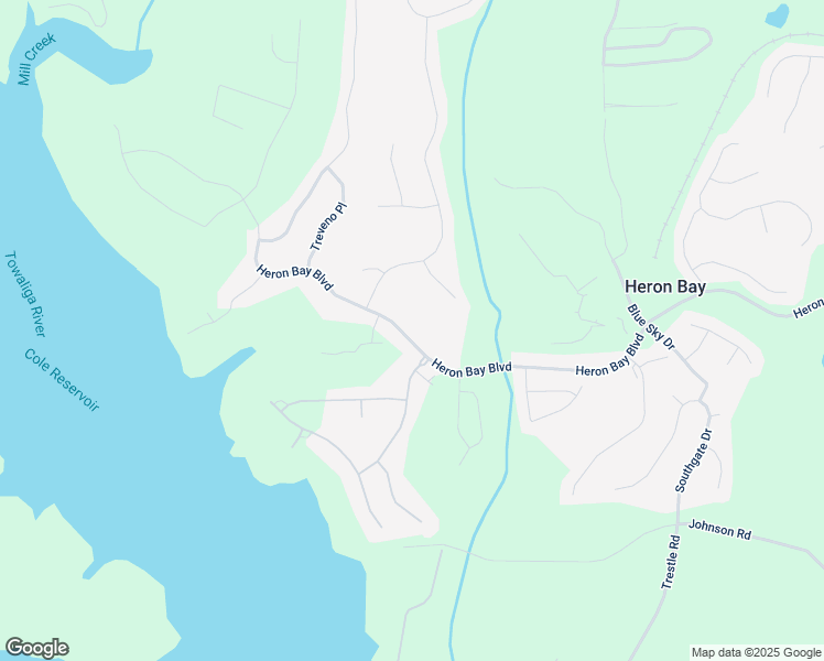 map of restaurants, bars, coffee shops, grocery stores, and more near 5204 Heron Bay Boulevard in Locust Grove