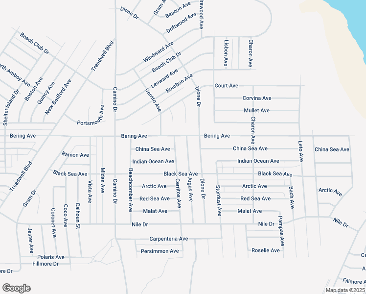map of restaurants, bars, coffee shops, grocery stores, and more near 2881 Argus Avenue in Thermal