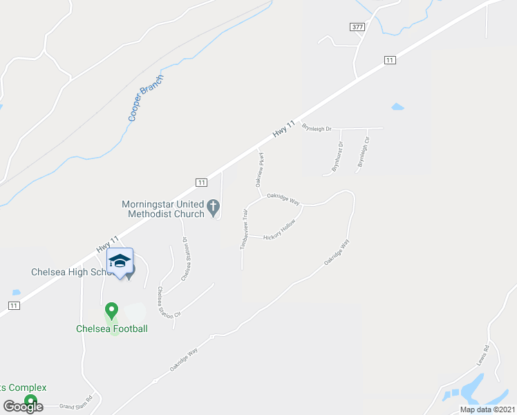 map of restaurants, bars, coffee shops, grocery stores, and more near 305 Timberview Trail in Chelsea