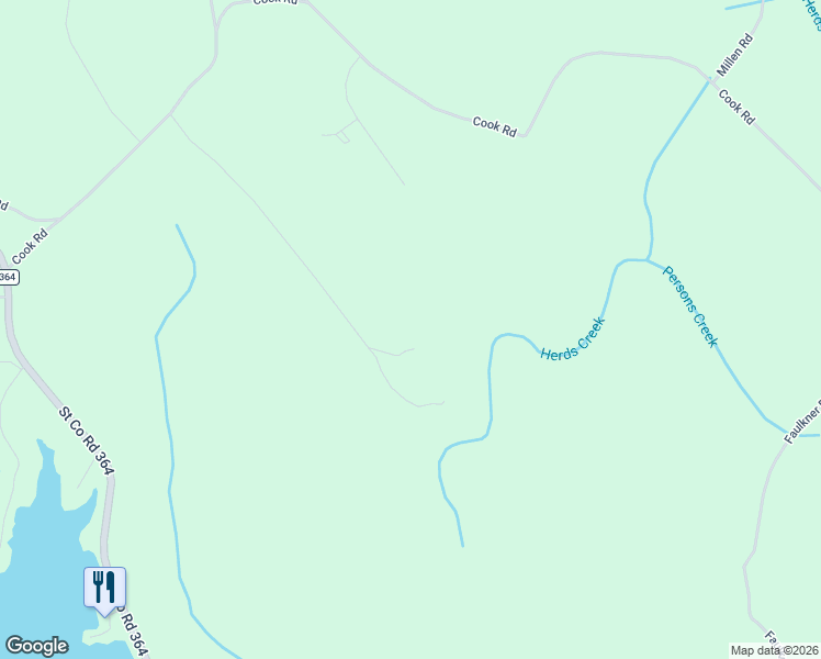 map of restaurants, bars, coffee shops, grocery stores, and more near 613 Van Morrison Road in Monticello