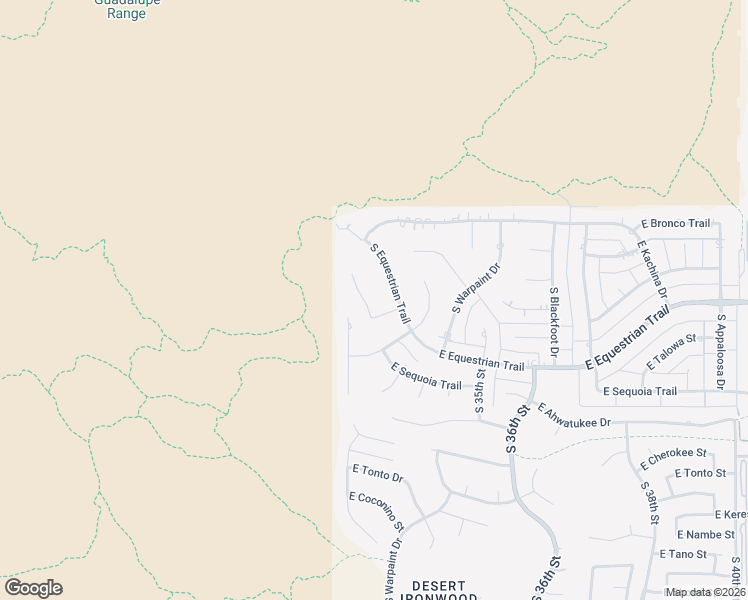 map of restaurants, bars, coffee shops, grocery stores, and more near 12004 South Montezuma Court in Phoenix