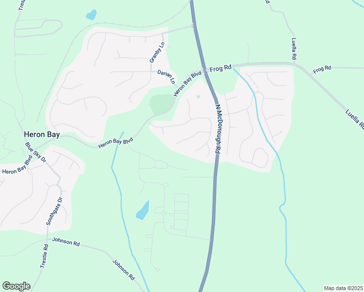 map of restaurants, bars, coffee shops, grocery stores, and more near 540 Vickers Lane in Locust Grove