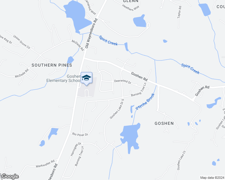 map of restaurants, bars, coffee shops, grocery stores, and more near 5732 Whispering Pines Road South in Augusta