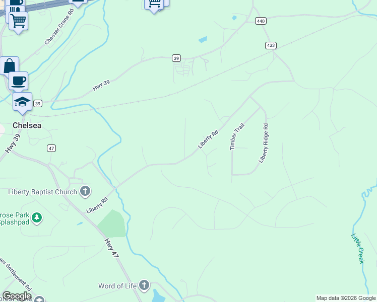 map of restaurants, bars, coffee shops, grocery stores, and more near 22 Forest Ridge Circle in Chelsea