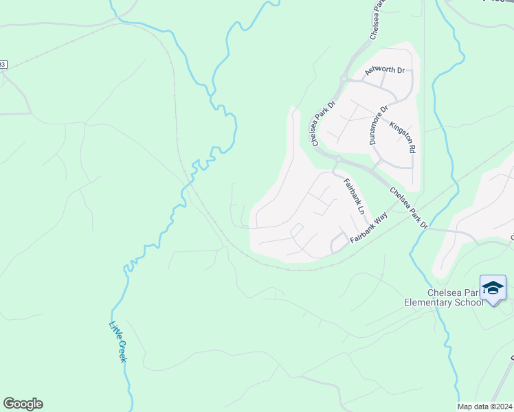 map of restaurants, bars, coffee shops, grocery stores, and more near 3021 Chelsea Park Ridge in Chelsea