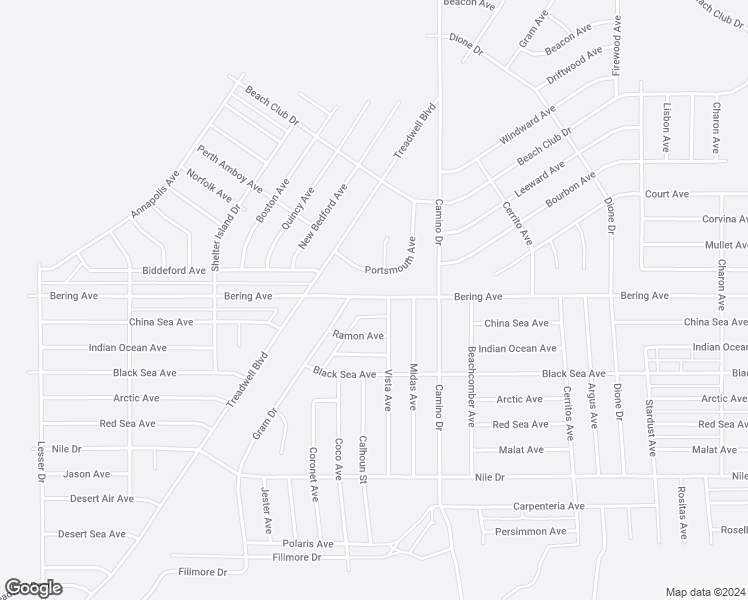 map of restaurants, bars, coffee shops, grocery stores, and more near 1426 Bering Avenue in Thermal