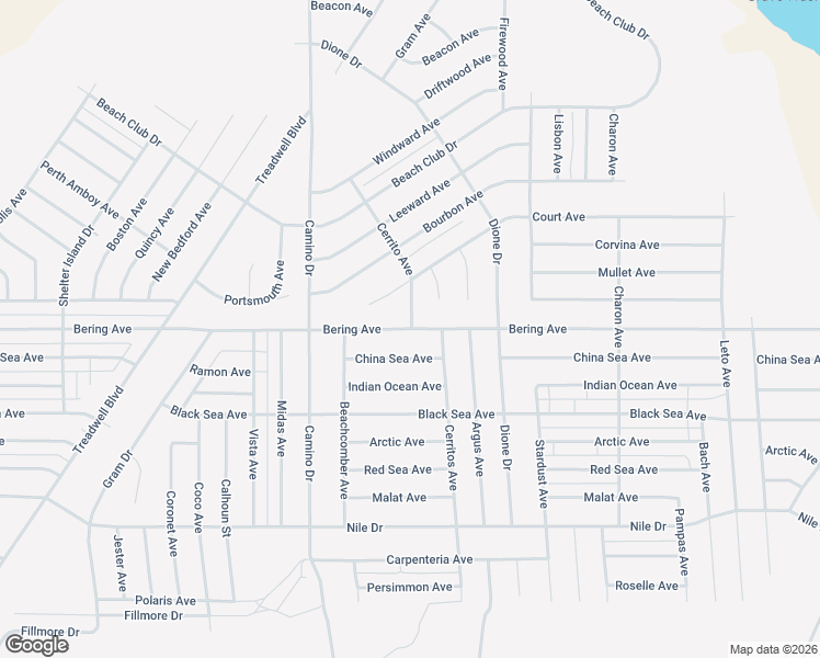 map of restaurants, bars, coffee shops, grocery stores, and more near Cerrito Avenue in Thermal