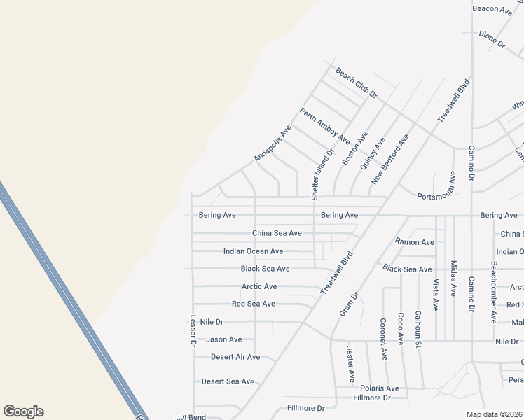 map of restaurants, bars, coffee shops, grocery stores, and more near 1542 Bering Avenue in Thermal