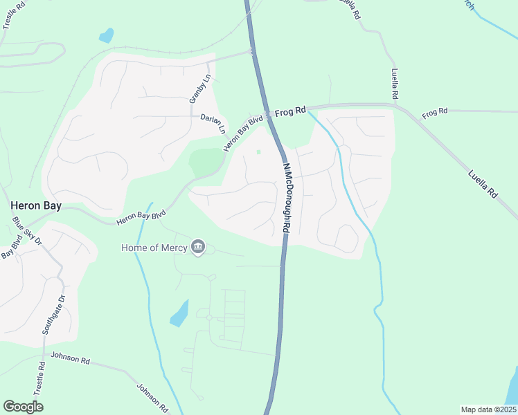 map of restaurants, bars, coffee shops, grocery stores, and more near 517 Vickers Lane in Locust Grove