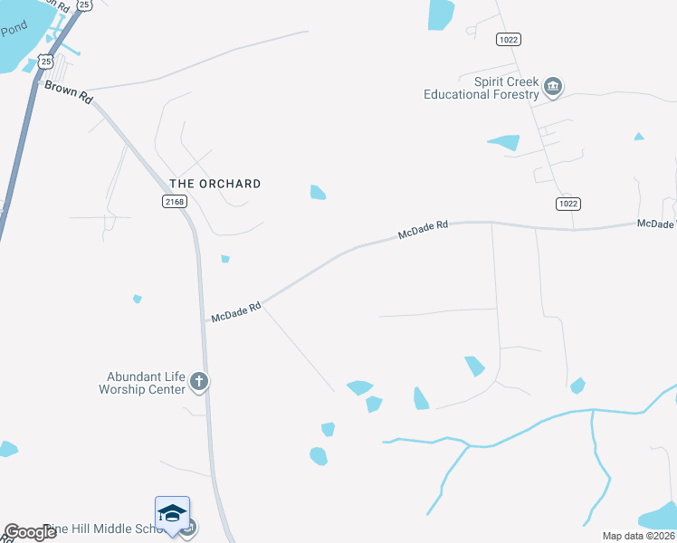 map of restaurants, bars, coffee shops, grocery stores, and more near 2060 McDade Road in Hephzibah