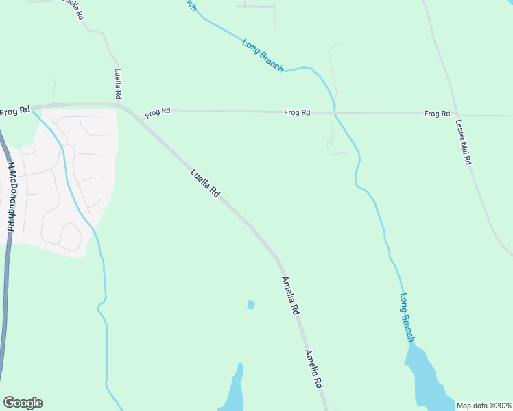 map of restaurants, bars, coffee shops, grocery stores, and more near 2575 Luella Road in Locust Grove