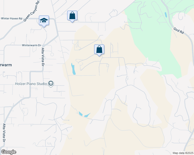 map of restaurants, bars, coffee shops, grocery stores, and more near 2501 Via Rancheros Way in Fallbrook