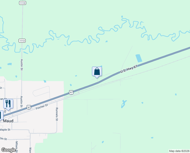 map of restaurants, bars, coffee shops, grocery stores, and more near 814 Broadway in Maud