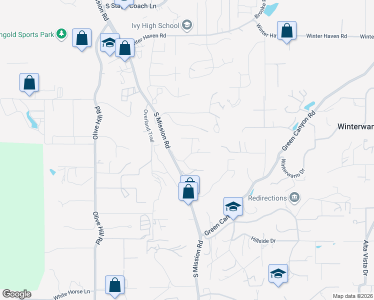map of restaurants, bars, coffee shops, grocery stores, and more near 1102 Big Oak Ranch Road in Fallbrook