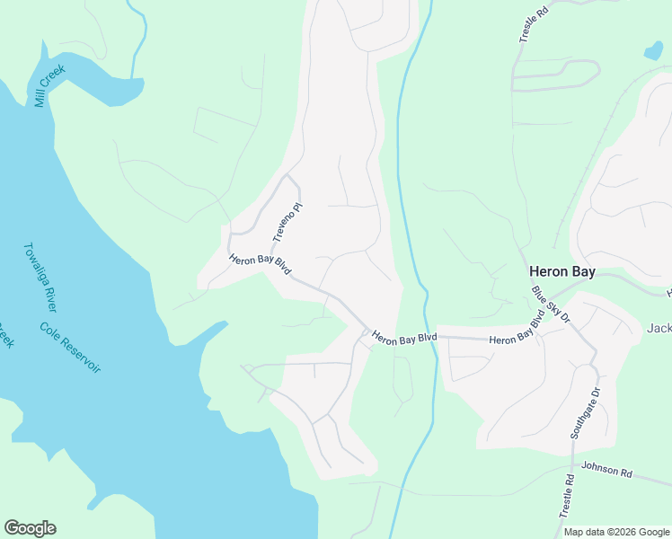 map of restaurants, bars, coffee shops, grocery stores, and more near 6008 Golf View Crossing in Locust Grove