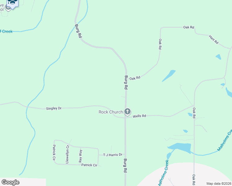 map of restaurants, bars, coffee shops, grocery stores, and more near 720 Burg Road in Locust Grove