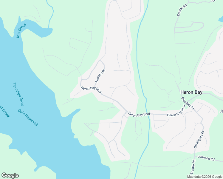 map of restaurants, bars, coffee shops, grocery stores, and more near 6005 Golf View Crossing in Locust Grove