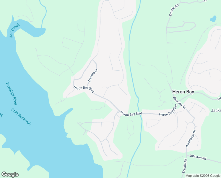 map of restaurants, bars, coffee shops, grocery stores, and more near 6008 Golf View Crossing in Locust Grove